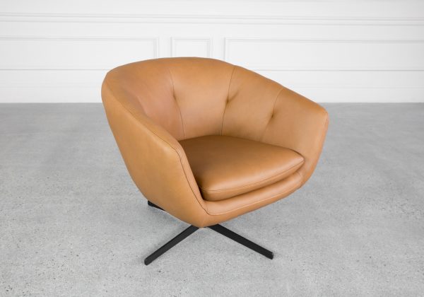 CardIff Oslo Antel Leather Swivel Chair