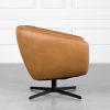 CardIff Oslo Antel Leather Swivel Chair - Side