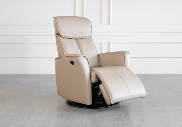 Commander GP377 - Sandstorm Leather Recliner - Angle P