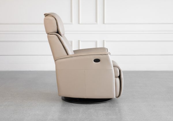 Commander GP377 - Sandstorm Leather Recliner - Side