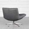 Leeds Leather Swivel Chair - Back