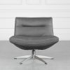 Leeds Leather Swivel Chair - Front