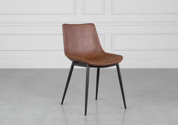 Peyton Tan Dining Chair - Angle