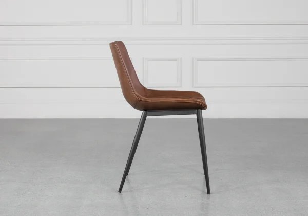 Peyton Tan Dining Chair - Side