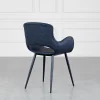 Porter Black Vinyl Armchair - Back