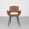 Porter Tan Vinyl Armchair - Front