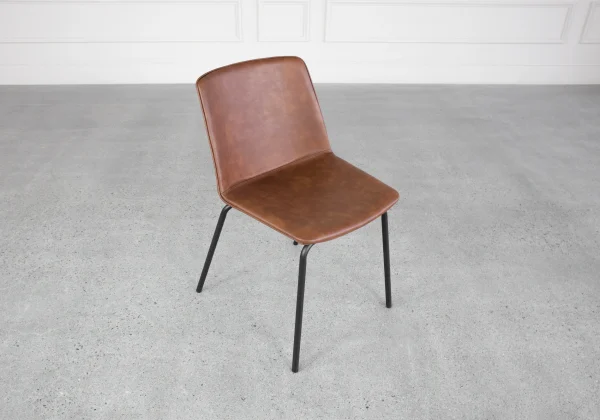 Samuel Tan Vinyl Dining Chair