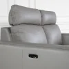 Lotus Iron Leather Loveseat - Details