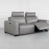 Lotus Iron Leather Sofa - Angle - 1