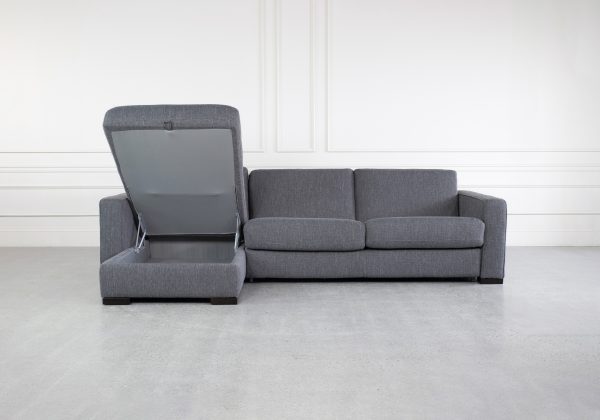 Taylor TLT Grey Fabric Sofabed - Storage