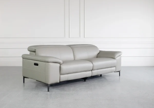 Tucson Power Leather Sofa - Angle