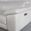 Tucson Power Leather Sofa - Angle - Details