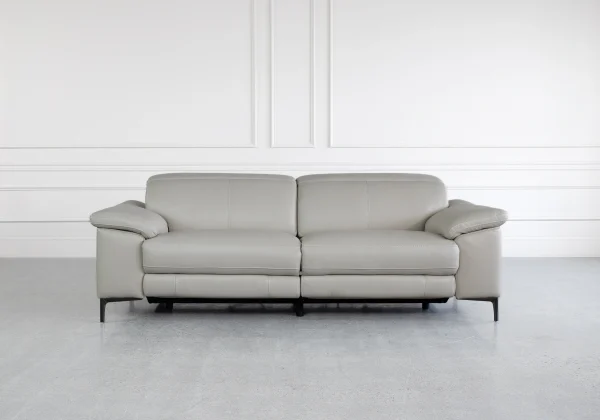 Tucson Power Leather Sofa - Front