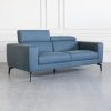 Celine Blue S611 Leather Sofa - Angle R