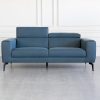 Celine Blue S611 Leather Sofa - Front R