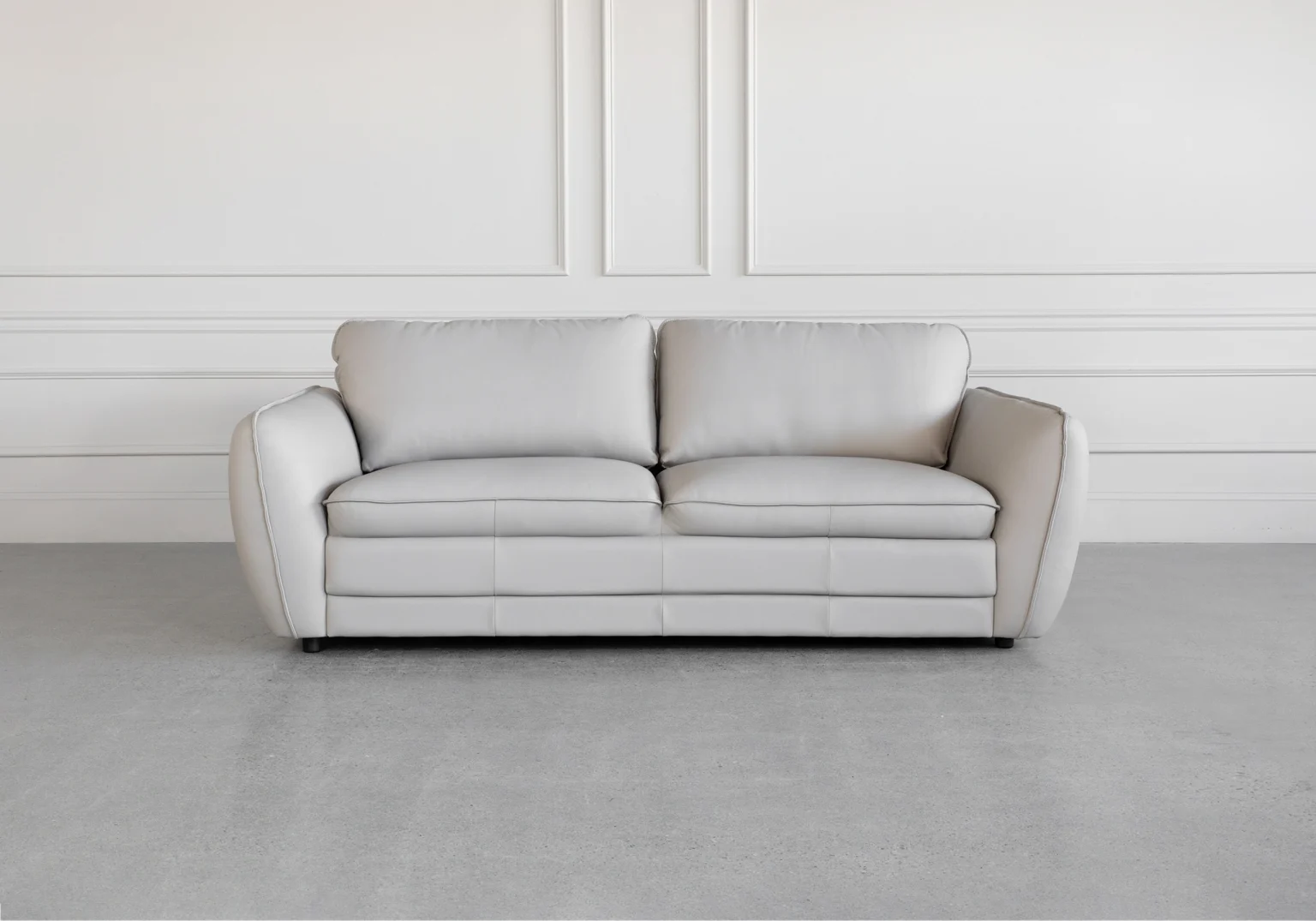 Denise LGrey L20 Leather Sofa Front