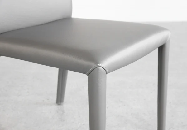 Elaine-Grey-Leather-Dining-Chair-Details