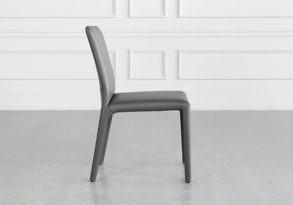 Elaine-Grey-Leather-Dining-Chair-Side