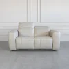 Haven Taupe-M5652 Leather Loveseat - Front R