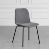 Scott Grey 456 Fabric Dining Chair - Angle