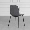 Scott Grey 456 Fabric Dining Chair - Back