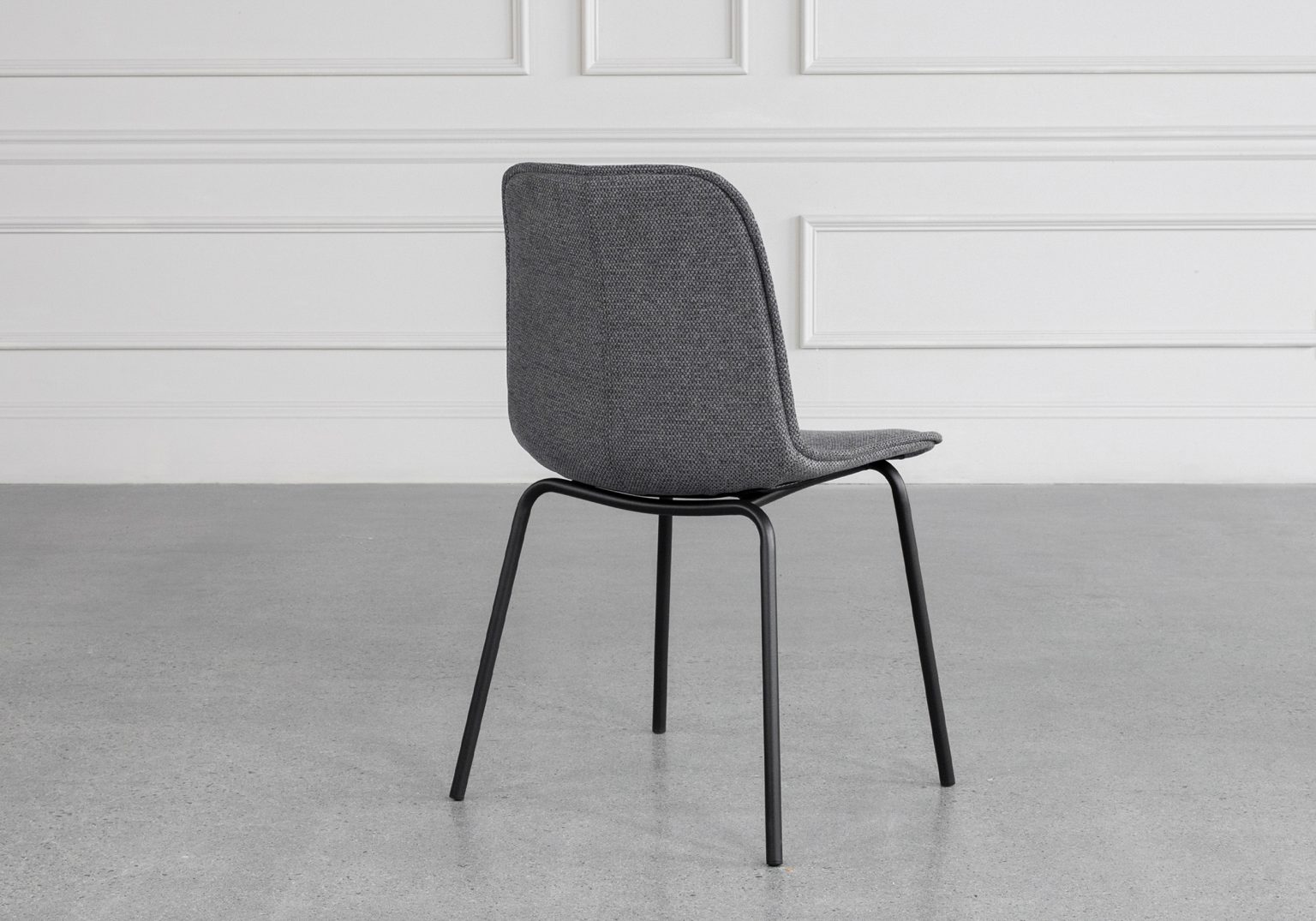 Scott Grey 456 Fabric Dining Chair Back