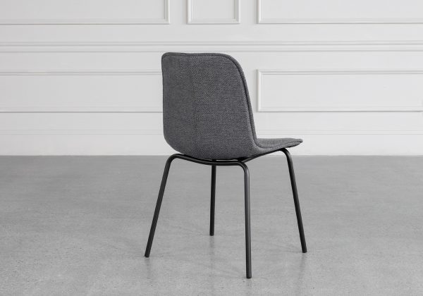 Scott Grey 456 Fabric Dining Chair - Back