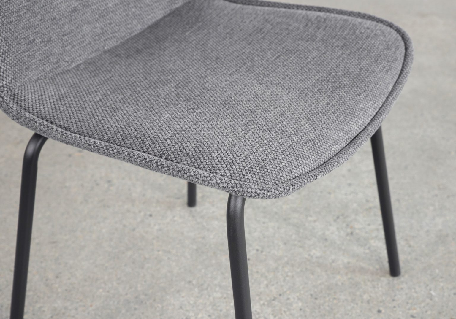 Scott Grey 456 Fabric Dining Chair Details