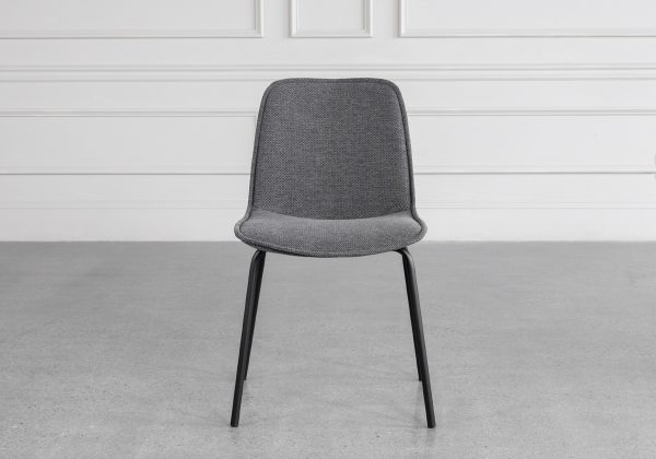 Scott Grey 456 Fabric Dining Chair - Front