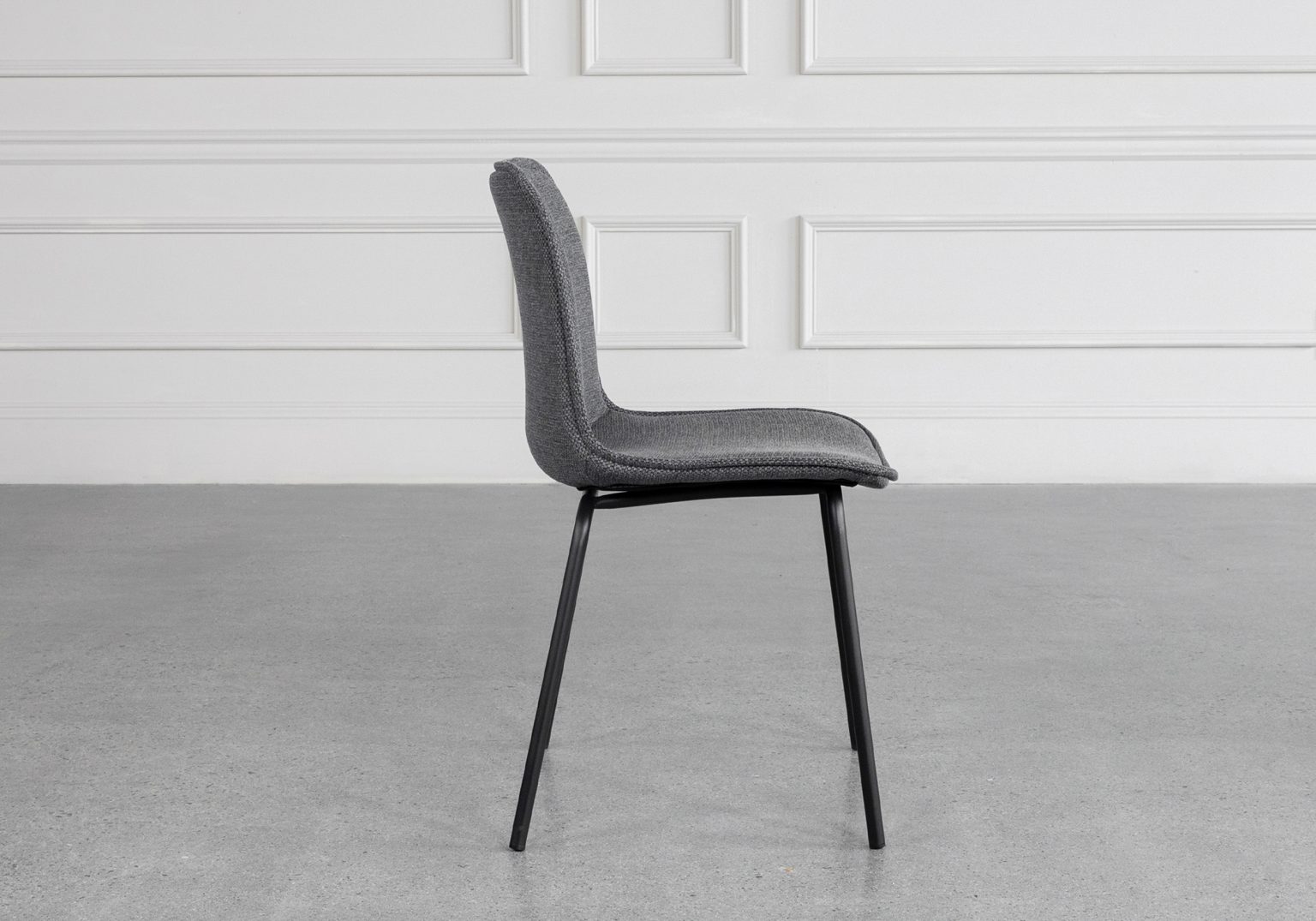 Scott Grey 456 Fabric Dining Chair Side