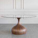 Armand White Ceramic Dining Table Front