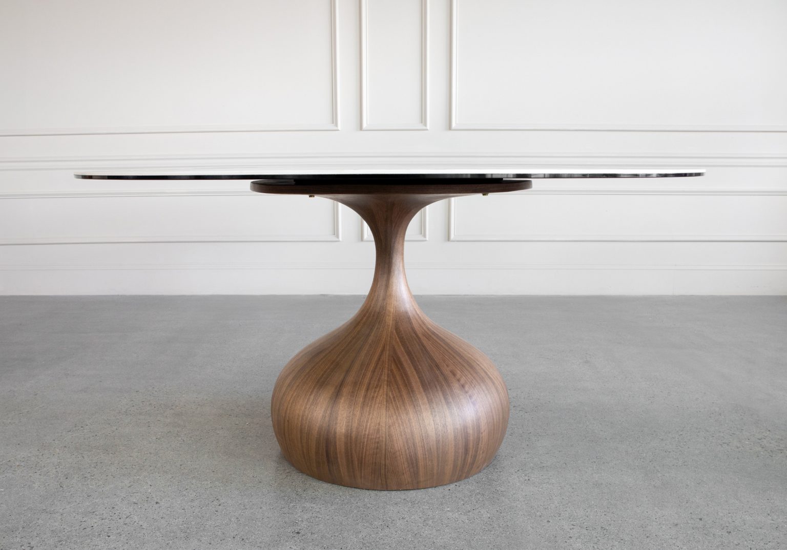 Armand White Ceramic Dining Table Side