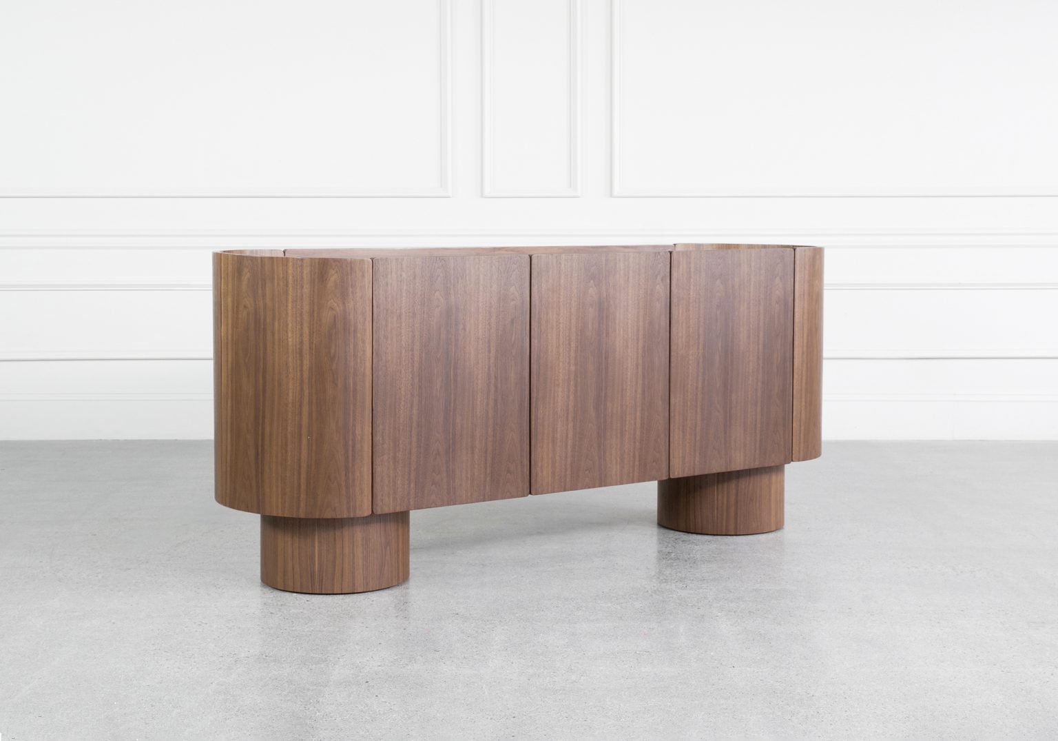 Atila Walnut Sideboard Angle
