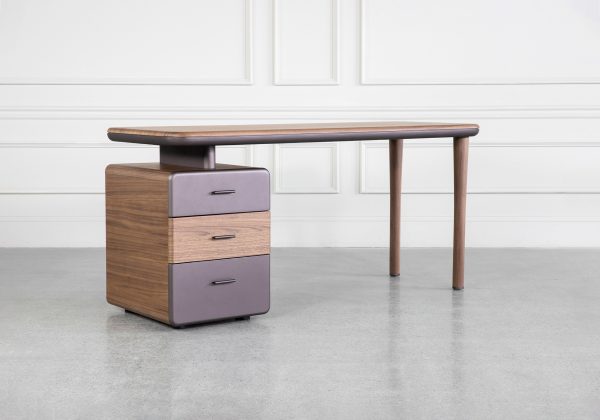 Burke Wood Desk - Angle