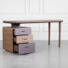 Burke Wood Desk - Drawers