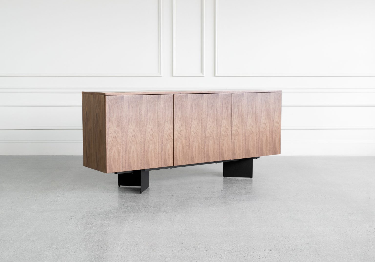 Malibu Walnut Sideboard Angle