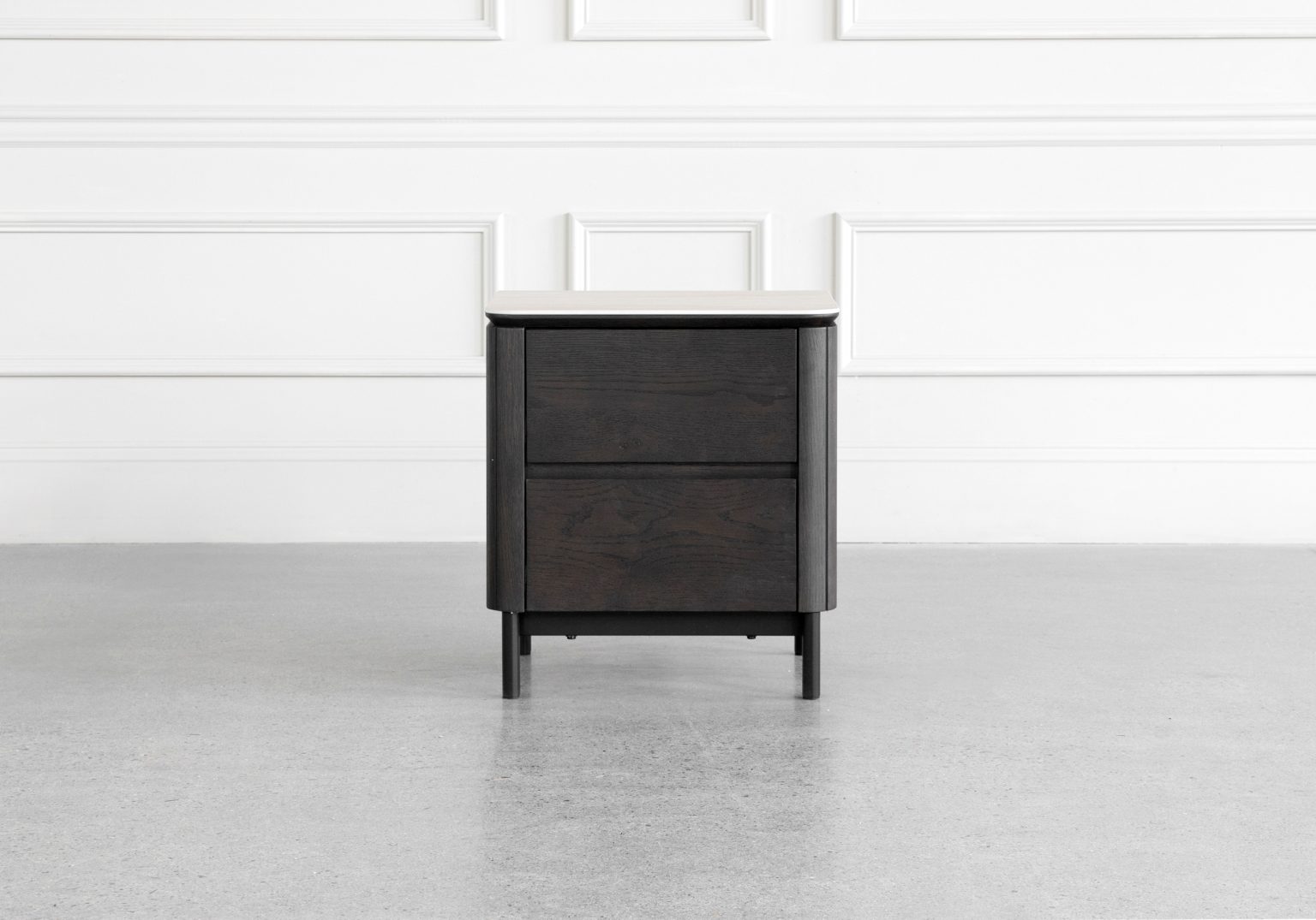 Phoenix Brown Oak Nightstand Front