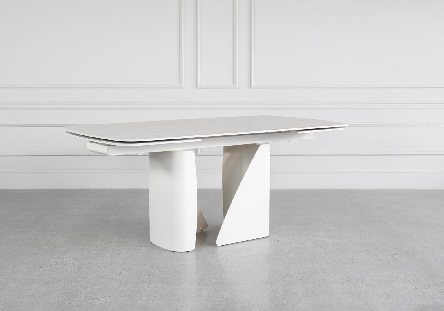 Zamora Ceramic Dining Table Angle