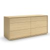 AZURA DOUBLE DRESSER WITH 6 DRAWERS