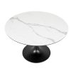 Astro Dining Table White Top Angle 2