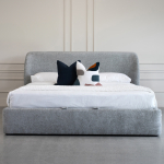 Chili Upholstered Lift Storage King Bed