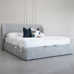 Chili Upholstered Lift Storage Queen Bed