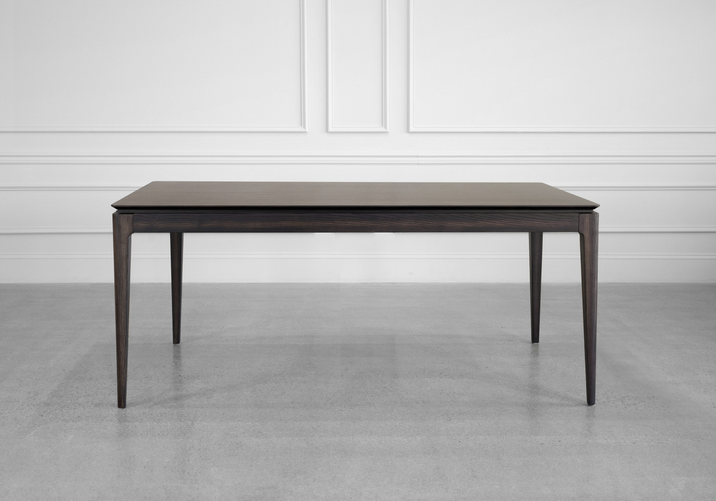 Alexander Smoked Oak Dining Table - Front