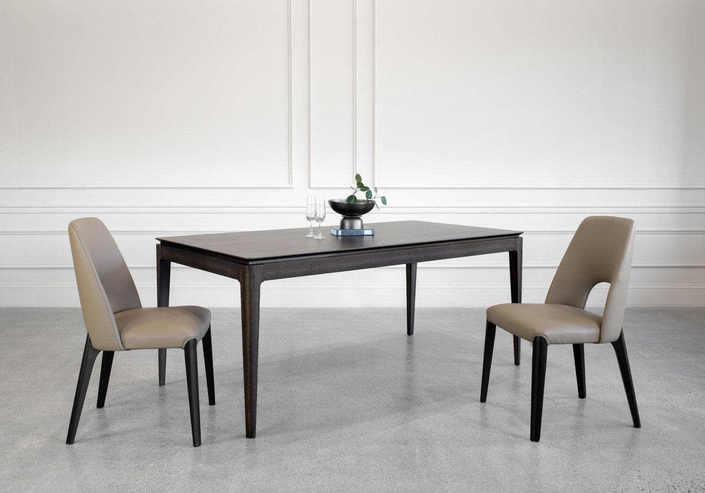 Alexander Smoked Oak Dining Table with Chairs