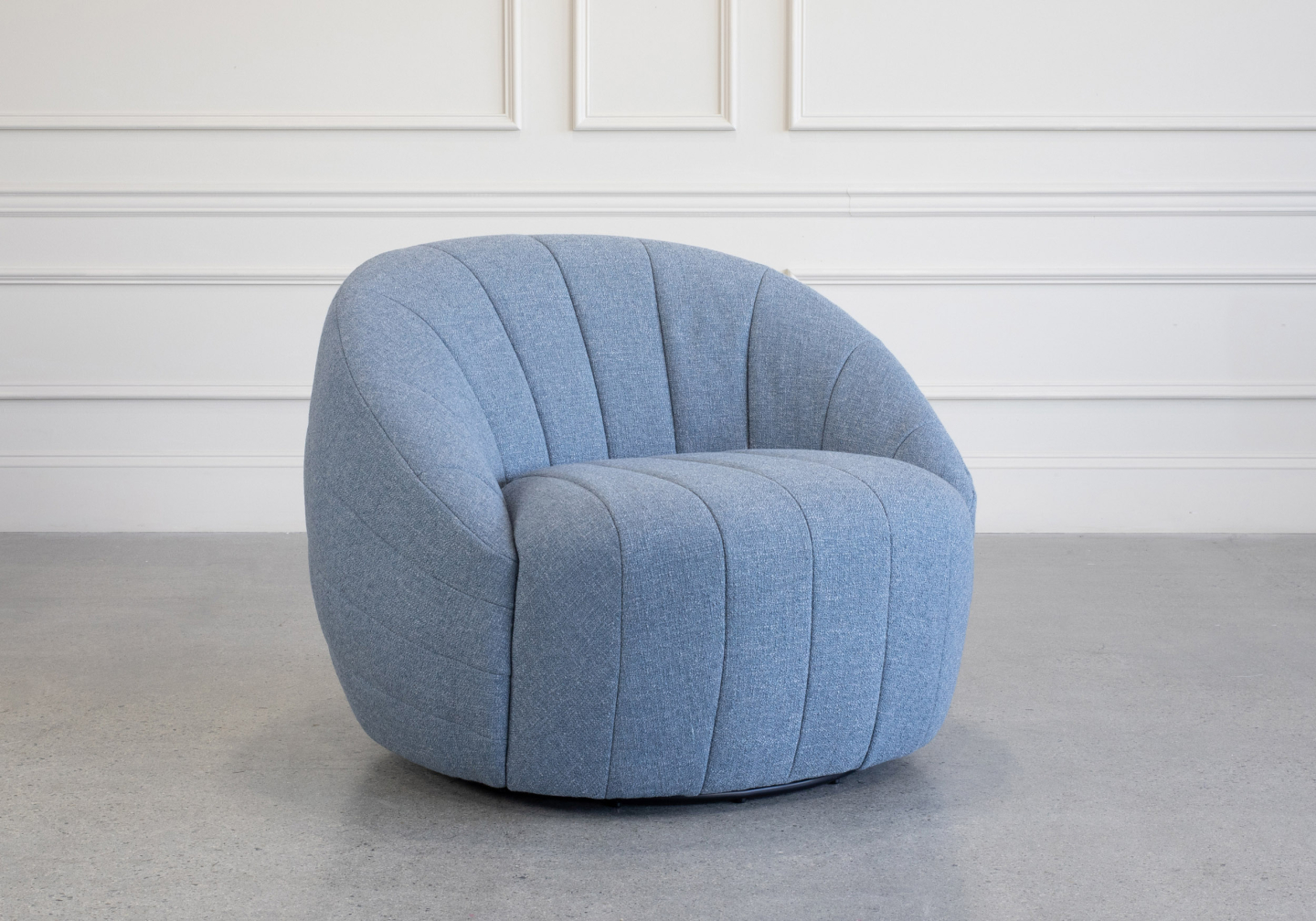 Alison Swivel Chair A360 CBlue Angle